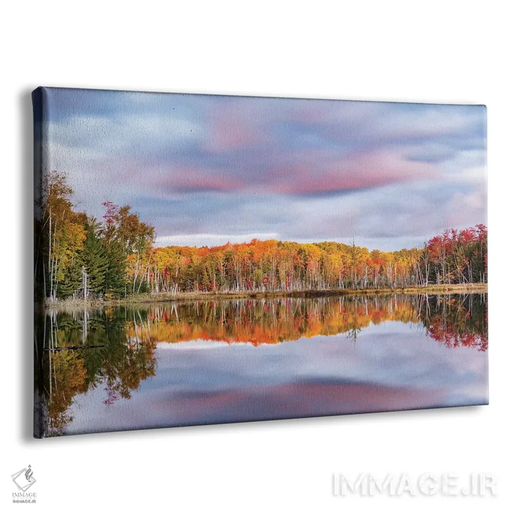 تابلو دریاچه رد جک و بازتاب طلوع، شهرستان آلجر، میشیگان اثر آدام جونز - نمای پرسپکتیو محصول