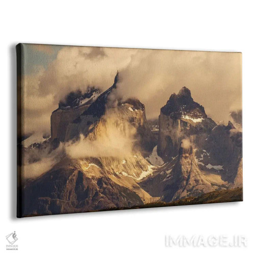 تابلو کوهستان پائینه، پارک ملی تورس دل پائینه، شیلی، پاتاگونیا اثر آدام جونز - نمای پرسپکتیو محصول