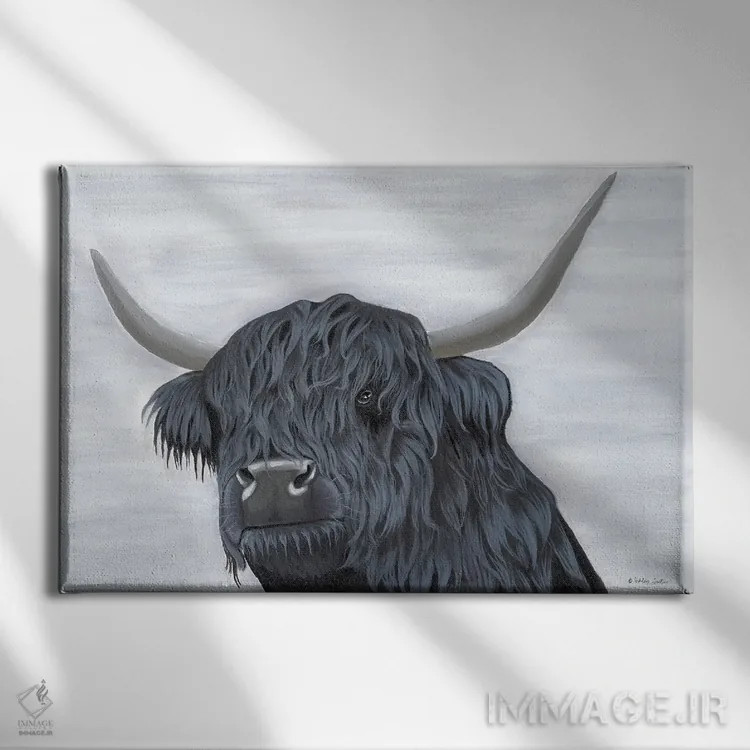 تابلو سامسون (نام) اثر اشلی جاستیس - نمای روبهرو روی دیوار