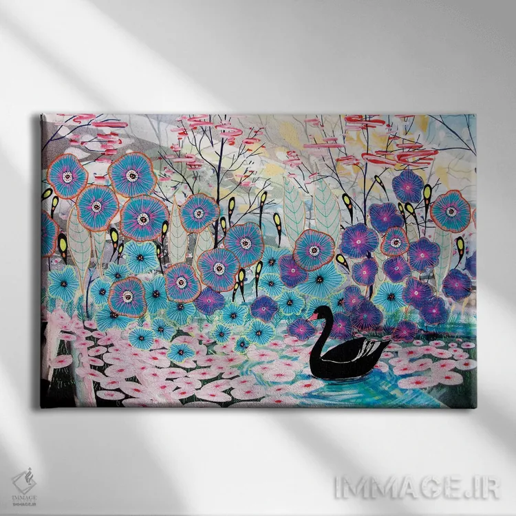 تابلو قوی سیاه اثر آجا تریر - نمای روبهرو روی دیوار