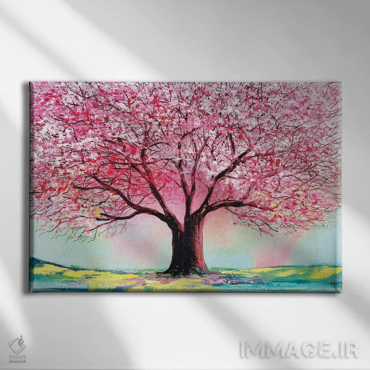 تابلو داستان درخت شماره ۶۴ اثر آجا تریر - نمای روبهرو روی دیوار
