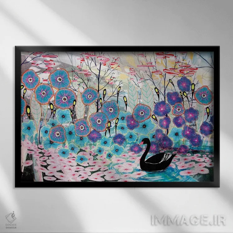 تابلو قوی سیاه اثر آجا تریر - نمای قابدار مشکی