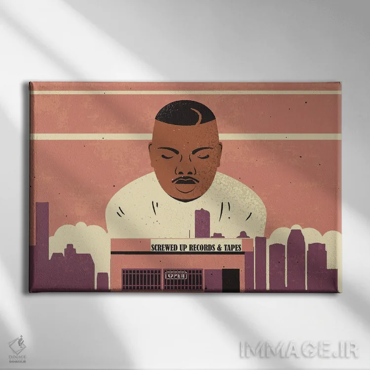 تابلو دیجی اسکرو (اسم هنرمند) اثر امر کاریچ - نمای روبهرو روی دیوار