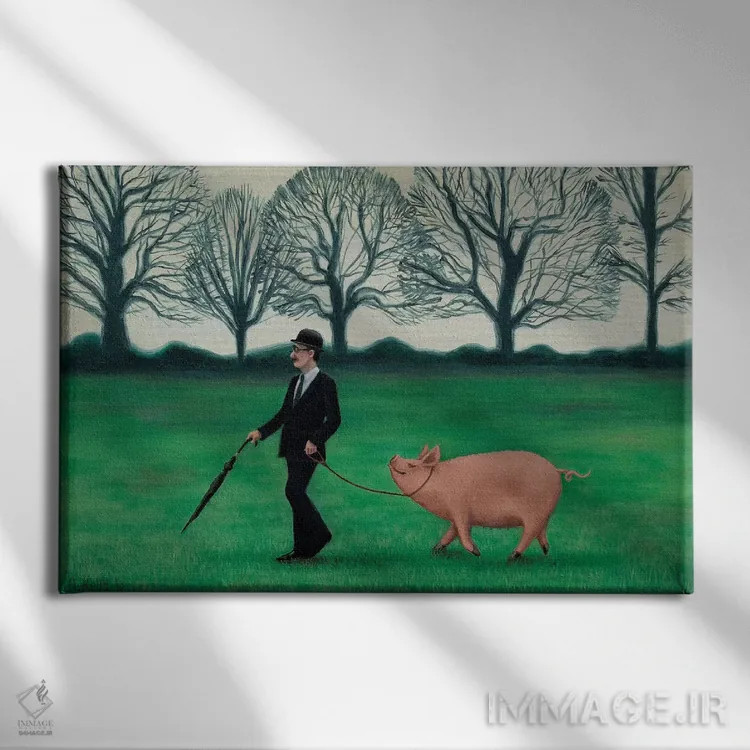 تابلو در انگلستان اثر آنتوانت کلی - نمای روبهرو روی دیوار