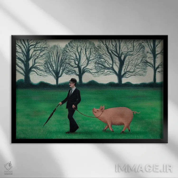 تابلو در انگلستان اثر آنتوانت کلی - نمای قابدار مشکی