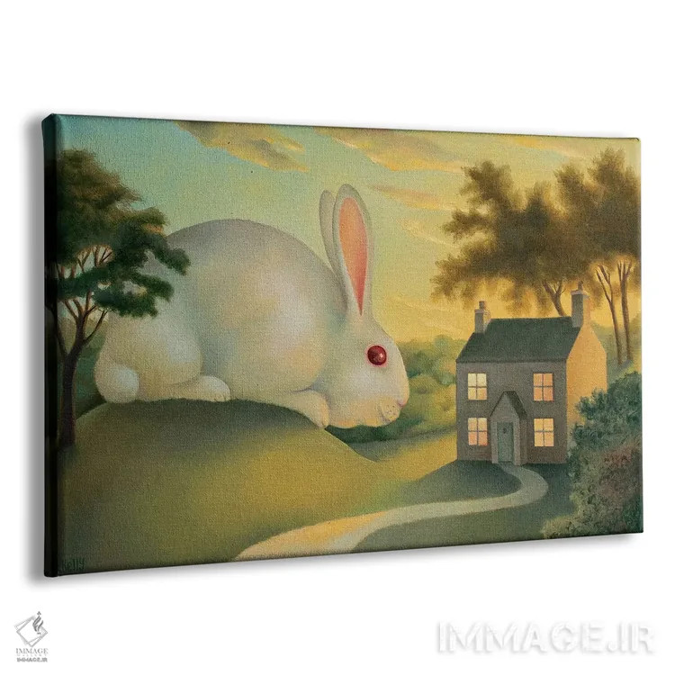 تابلو خرگوش بزرگ مراقب توست اثر آنتوانت کلی - نمای پرسپکتیو محصول