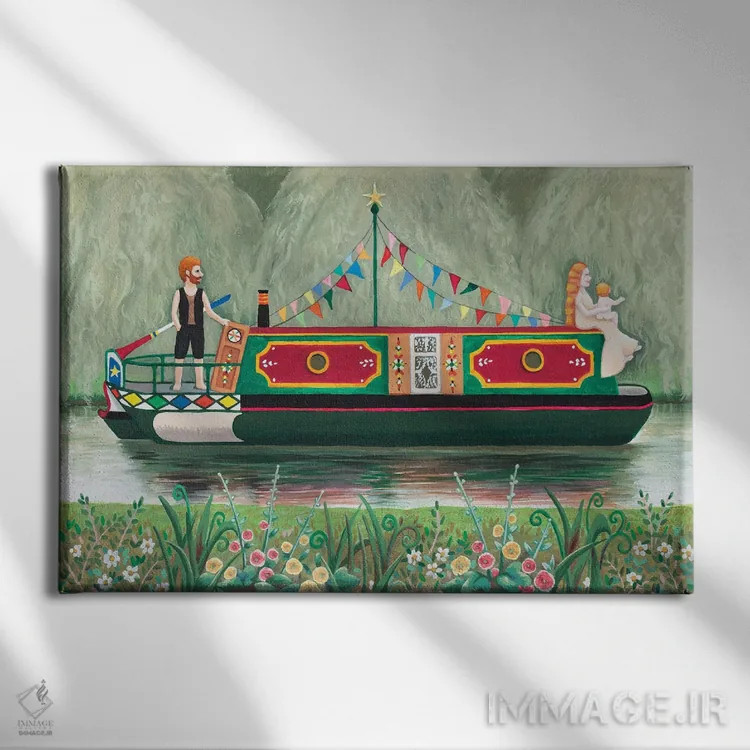 تابلو در کنار کانال اثر آنتوانت کلی - نمای روبهرو روی دیوار