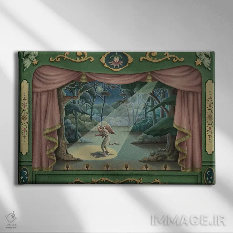 تابلو در حین انجام خلاف دستگیر شده اثر آنتوانت کلی - نمای روبهرو روی دیوار