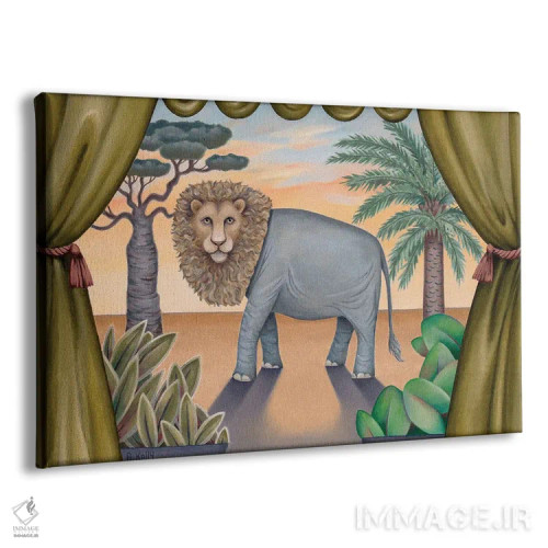 تابلو برایان شیر اثر آنتوانت کلی - نمای پرسپکتیو محصول