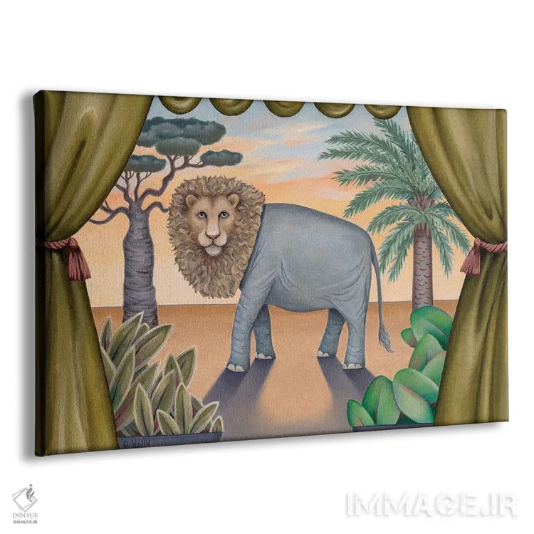 تابلو برایان شیر اثر آنتوانت کلی - نمای پرسپکتیو محصول