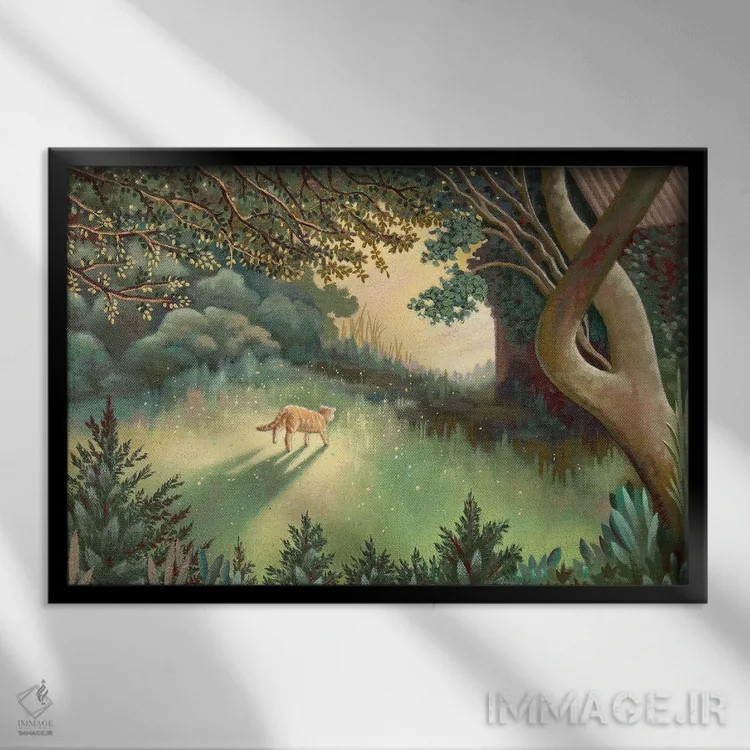 تابلو در صبح اثر آنتوانت کلی - نمای قابدار مشکی