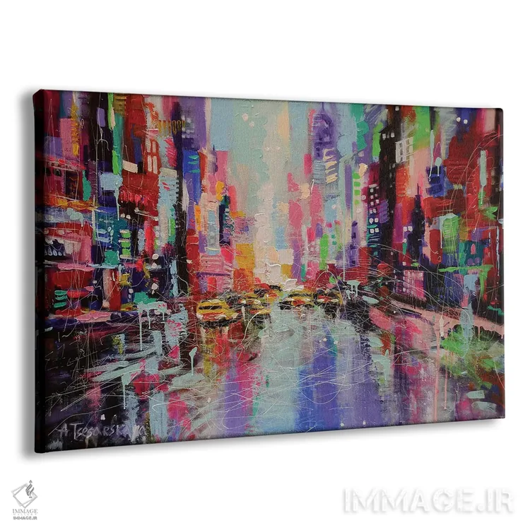 تابلو خیابان نیویورک اثر آلیاکساندرا تسسارسکایا - نمای پرسپکتیو محصول