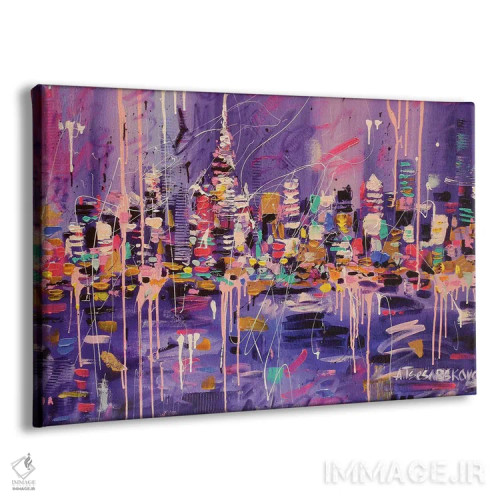 تابلو شب دبی اثر آلیاکساندرا تسسارسکایا - نمای پرسپکتیو محصول
