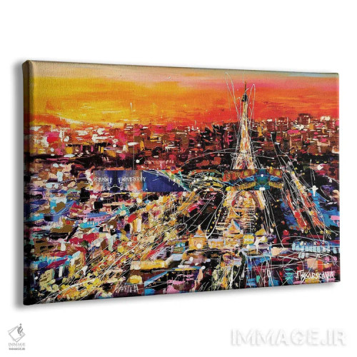 تابلو غروب در پاریس اثر آلیاکساندرا تسسارسکایا - نمای پرسپکتیو محصول
