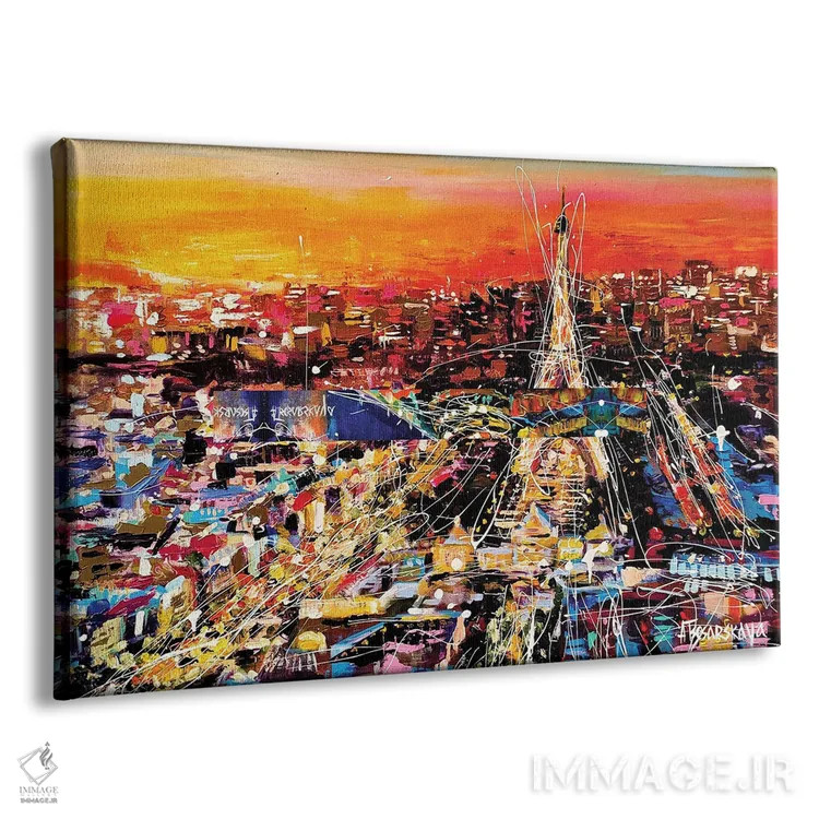 تابلو غروب در پاریس اثر آلیاکساندرا تسسارسکایا - نمای پرسپکتیو محصول