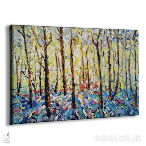 تابلو جنگل زمستانی اثر آلیاکساندرا تسسارسکایا - نمای پرسپکتیو محصول