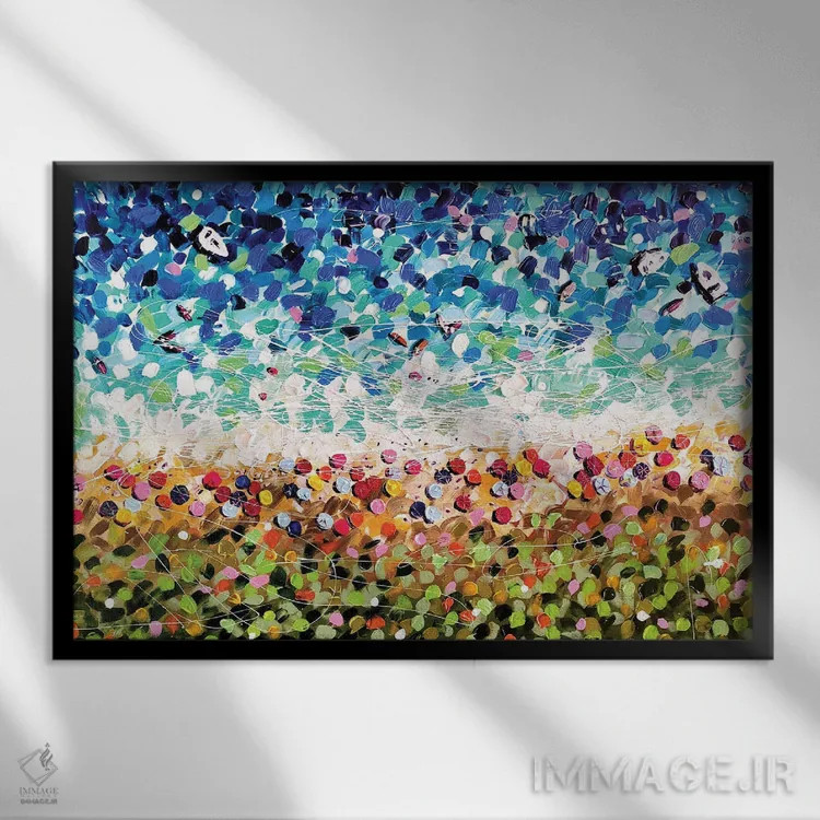 تابلو تابستان، تابستان اثر آلیاکساندرا تسسارسکایا - نمای قابدار مشکی