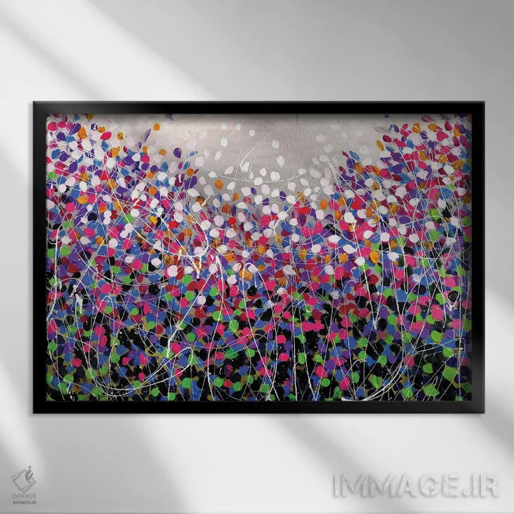 تابلو گلهای تازه اثر آلیاکساندرا تسسارسکایا - نمای قابدار مشکی