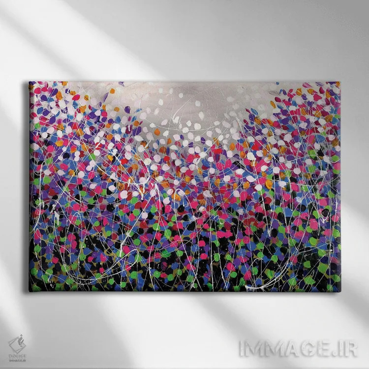 تابلو گلهای تازه اثر آلیاکساندرا تسسارسکایا - نمای روبهرو روی دیوار