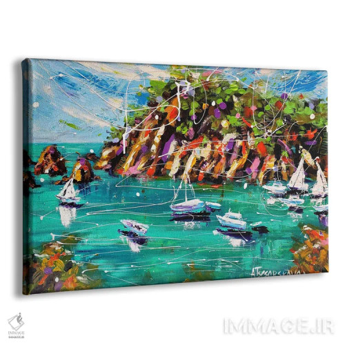 تابلو جزیرهٔ مایورکا اثر آلیاکساندرا تسسارسکایا - نمای پرسپکتیو محصول