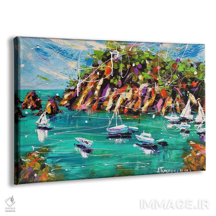 تابلو جزیرهٔ مایورکا اثر آلیاکساندرا تسسارسکایا - نمای پرسپکتیو محصول