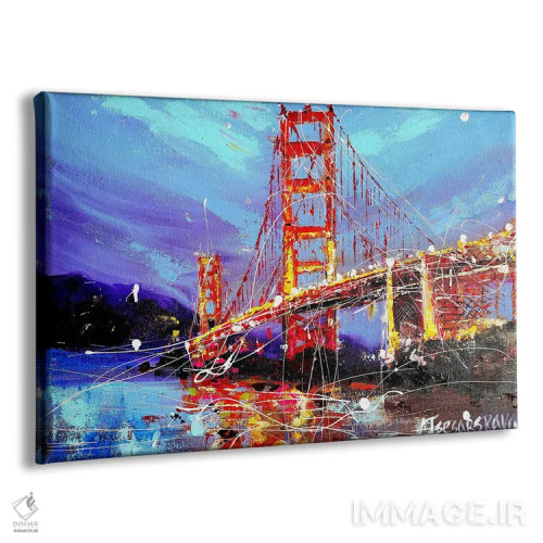 تابلو پل سانفرانسیسکو اثر آلیاکساندرا تسسارسکایا - نمای پرسپکتیو محصول