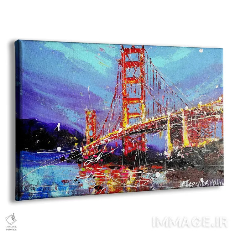 تابلو پل سانفرانسیسکو اثر آلیاکساندرا تسسارسکایا - نمای پرسپکتیو محصول
