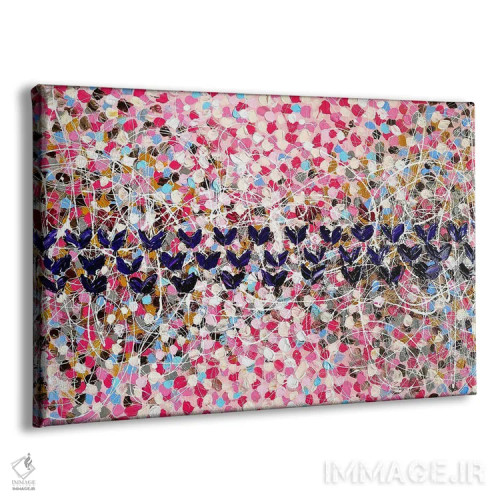 تابلو قلبهای رنگارنگ اثر آلیاکساندرا تسسارسکایا - نمای پرسپکتیو محصول