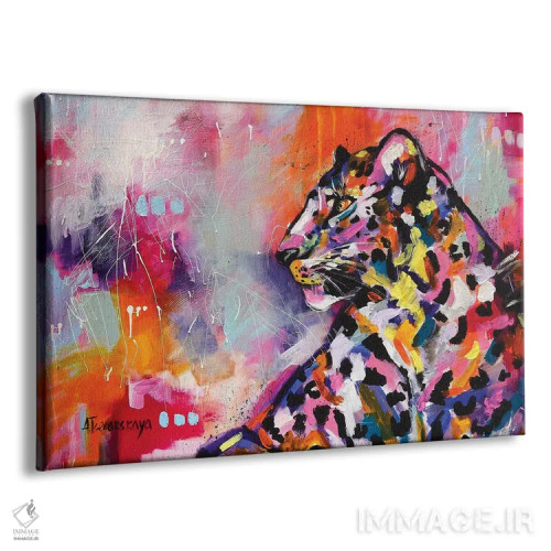 تابلو پلنگ اثر آلیاکساندرا تسسارسکایا - نمای پرسپکتیو محصول