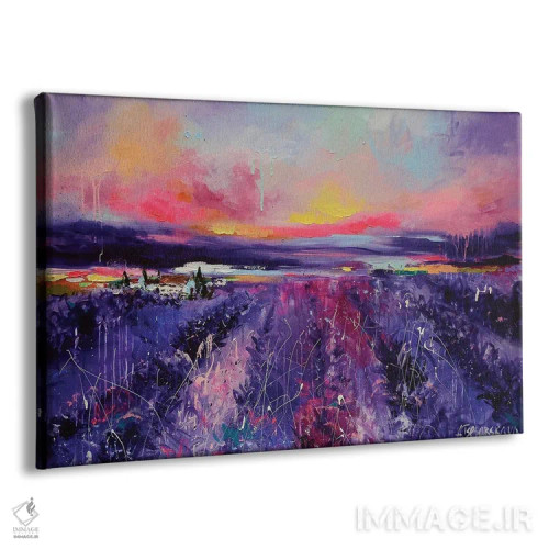 تابلو مزرعهٔ اسطوخودوس اثر آلیاکساندرا تسسارسکایا - نمای پرسپکتیو محصول