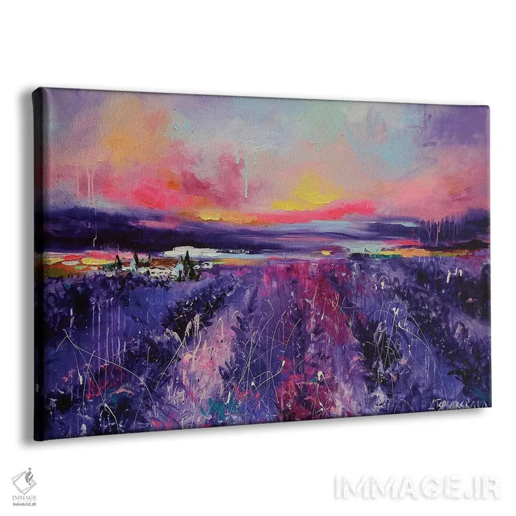 تابلو مزرعهٔ اسطوخودوس اثر آلیاکساندرا تسسارسکایا - نمای پرسپکتیو محصول