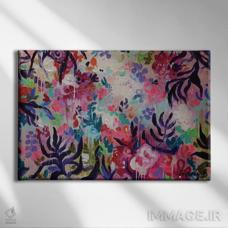 تابلو عدن اثر آلیاکساندرا تسسارسکایا - نمای روبهرو روی دیوار