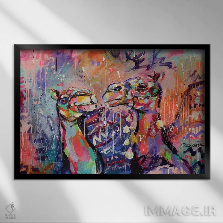 تابلو آرامش اثر آلیاکساندرا تسسارسکایا - نمای قابدار مشکی