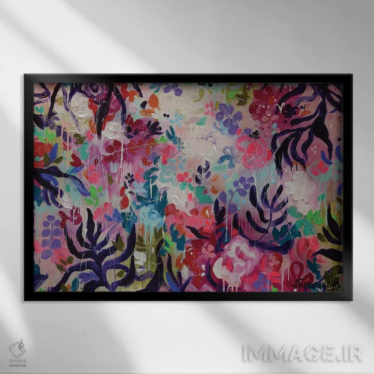 تابلو عدن اثر آلیاکساندرا تسسارسکایا - نمای قابدار مشکی