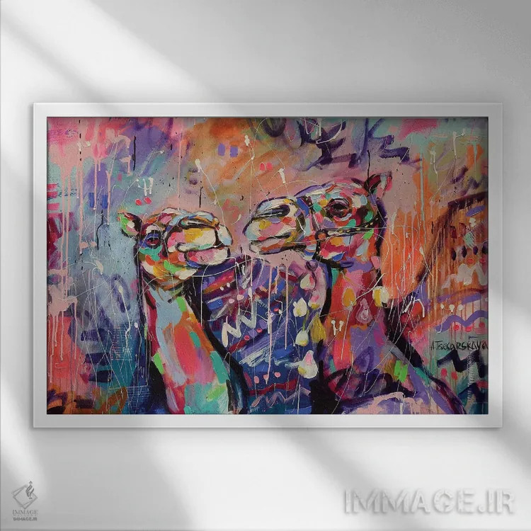 تابلو آرامش اثر آلیاکساندرا تسسارسکایا - نمای قابدار سفید