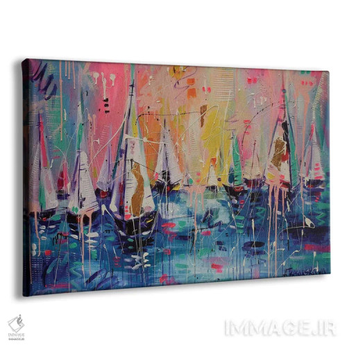 تابلو قایقها اثر آلیاکساندرا تسسارسکایا - نمای پرسپکتیو محصول