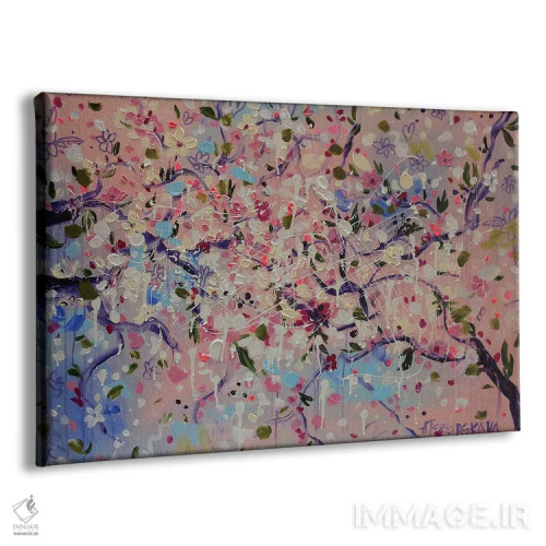 تابلو شکوفههای ساکورا اثر آلیاکساندرا تسسارسکایا - نمای پرسپکتیو محصول