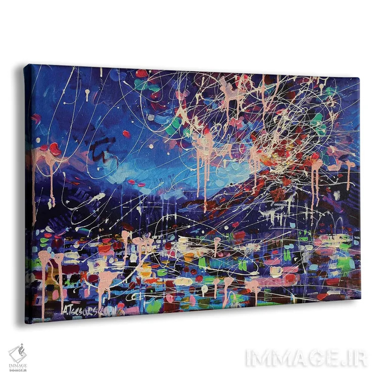 تابلو آتشفشان اثر آلیاکساندرا تسسارسکایا - نمای پرسپکتیو محصول