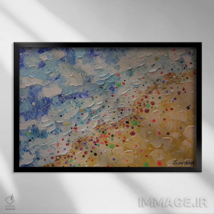 تابلو دکوراسیون فضایی من اثر آلیاکساندرا تسسارسکایا - نمای قابدار مشکی