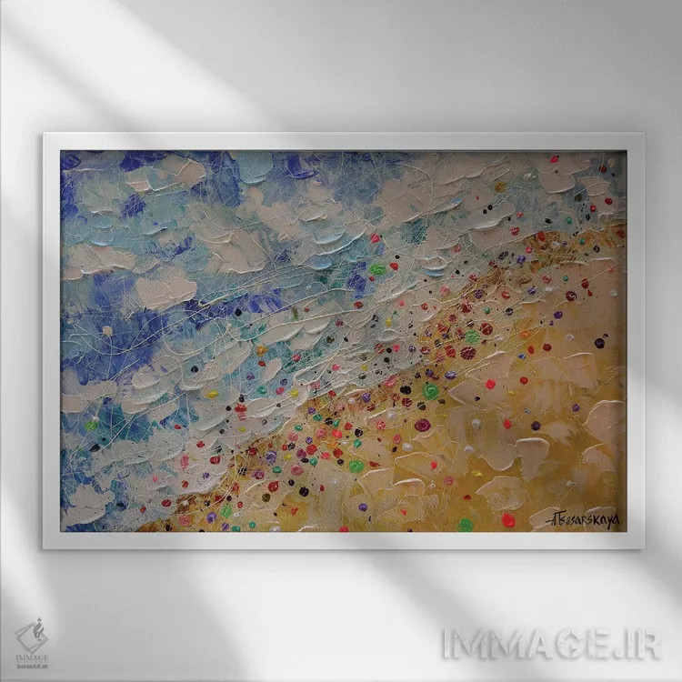 تابلو دکوراسیون فضایی من اثر آلیاکساندرا تسسارسکایا - نمای قابدار سفید