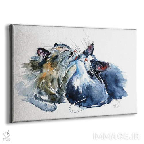 تابلو گربهها اثر آنا بریجیتا کوواچ - نمای پرسپکتیو محصول