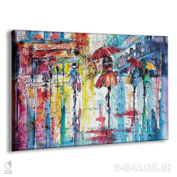 تابلو پاییز رنگارنگ اثر آنا بریجیتا کوواچ - نمای پرسپکتیو محصول