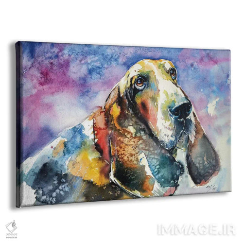 تابلو بَست هاوند (نوعی سگ) اثر آنا بریجیتا کوواچ - نمای پرسپکتیو محصول