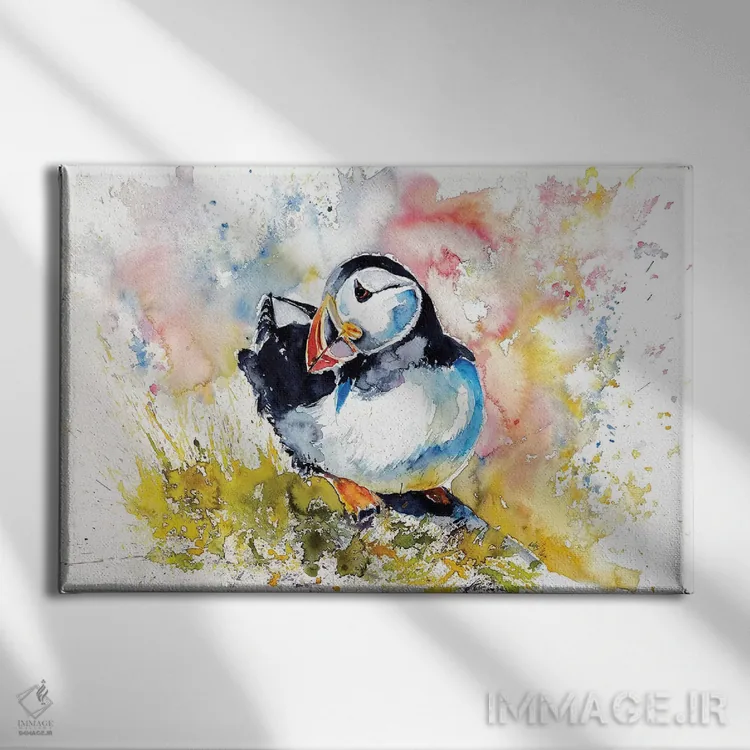 تابلو پافین روی سنگ اثر آنا بریجیتا کوواچ - نمای روبهرو روی دیوار