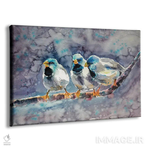 تابلو پرندگان سخنگو اثر آنا بریجیتا کوواچ - نمای پرسپکتیو محصول