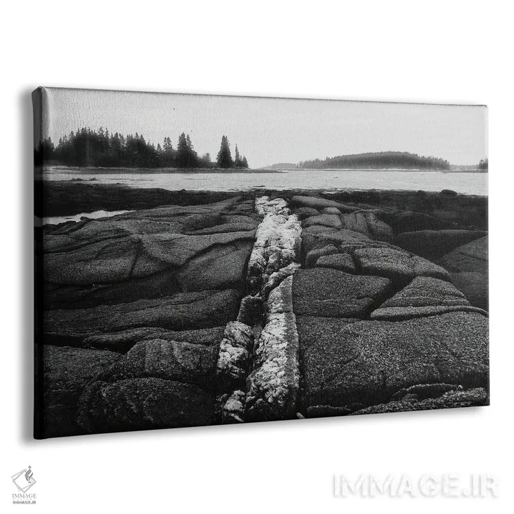 تابلو ساحل سنگلاخی اثر الدندا - نمای پرسپکتیو محصول
