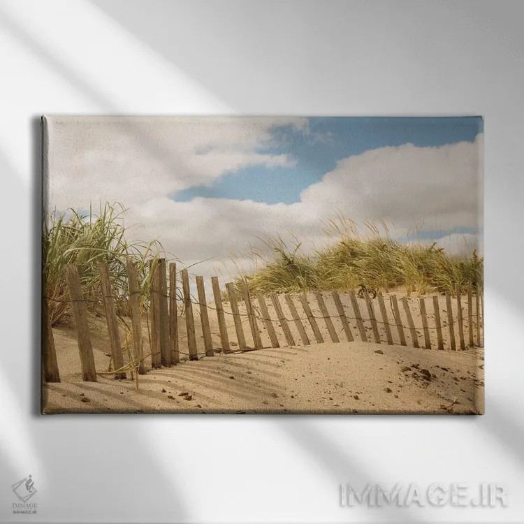 تابلو تلماسههای ساحلی ۱ اثر الدندا - نمای روبهرو روی دیوار