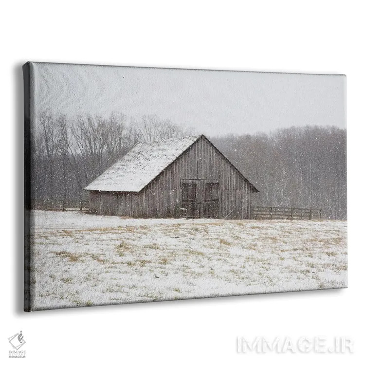 تابلو اولین برف اثر الدندا - نمای پرسپکتیو محصول