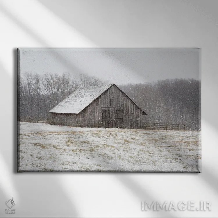 تابلو اولین برف اثر الدندا - نمای روبهرو روی دیوار
