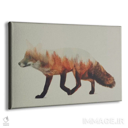 تابلو روباه ۱ اثر آندریاس لیه - نمای پرسپکتیو محصول